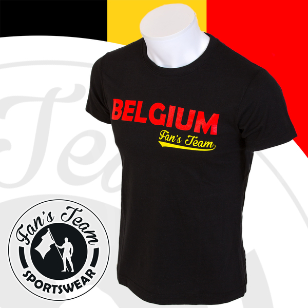 storm Afrekenen dennenboom T-shirt sport : supporter België met uw nationale kleuren - Sportswear  kleren met de Begische kleuren
