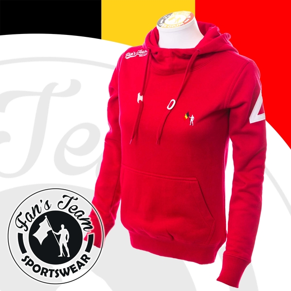 Sweat sportswear femme - sweatshirt à capuche rouge - Vêtement sportswear  femme : Achetez votre tenue sport & chic en ligne